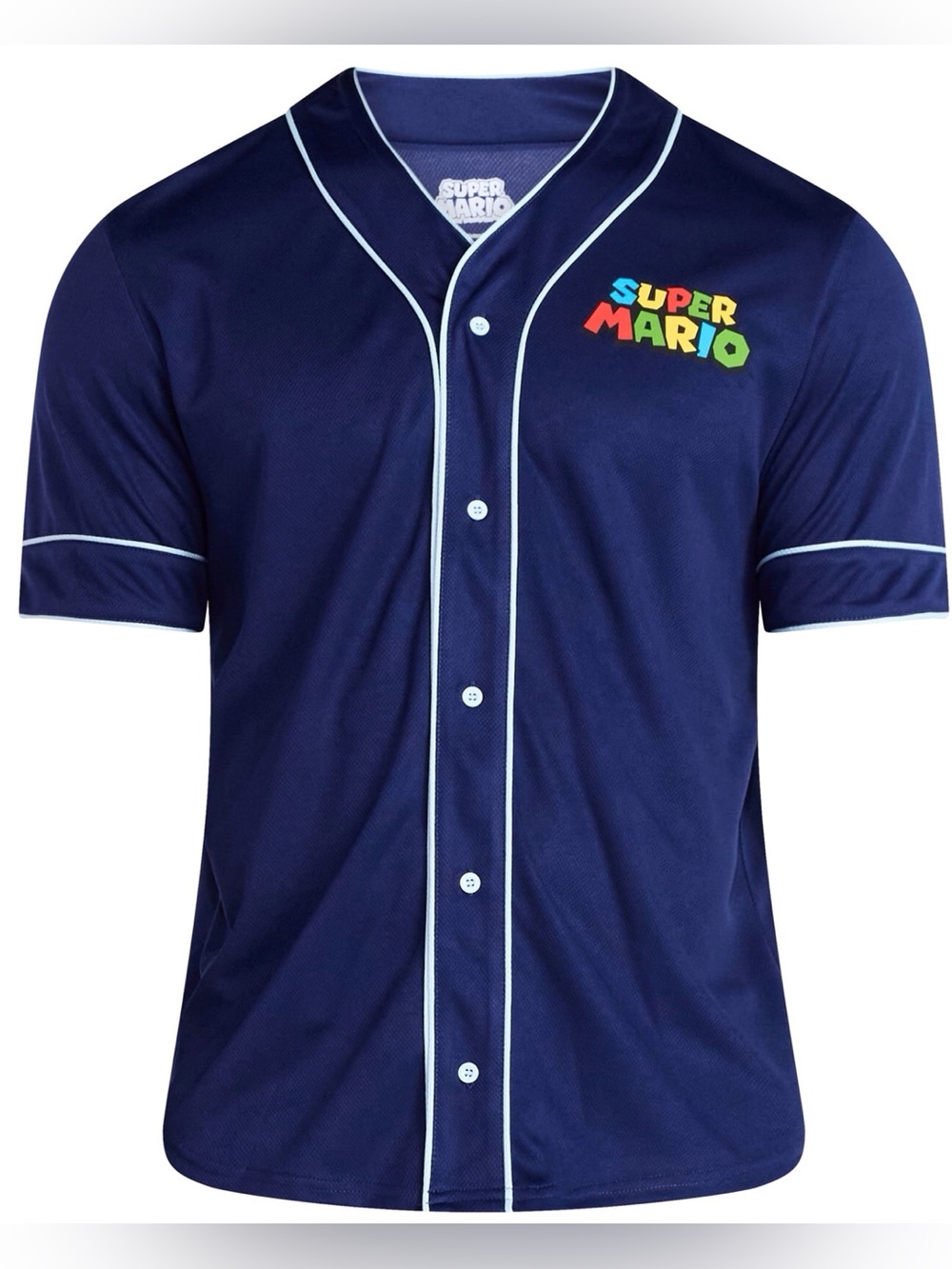 Super Mario Men's and Big Men's Baseball Jersey